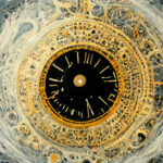 Kosmische Uhr | Bild erstellt mit der Midjourney-KI